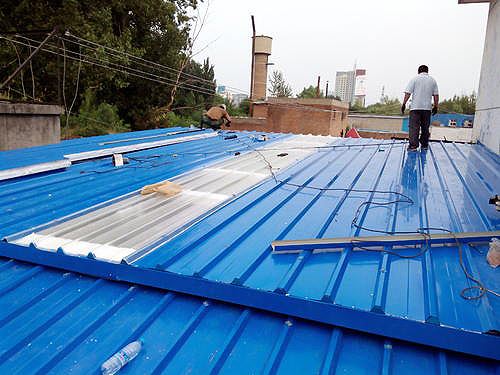 roof sheet installation